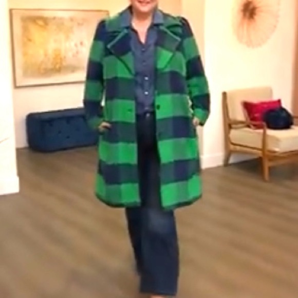 G by Giuliana Jackets & Blazers - G by Giuliana Plaid Trench Coat